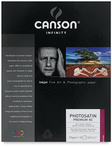 Canson Infinity PhotoSatin Premium Resin Coated Art Paper