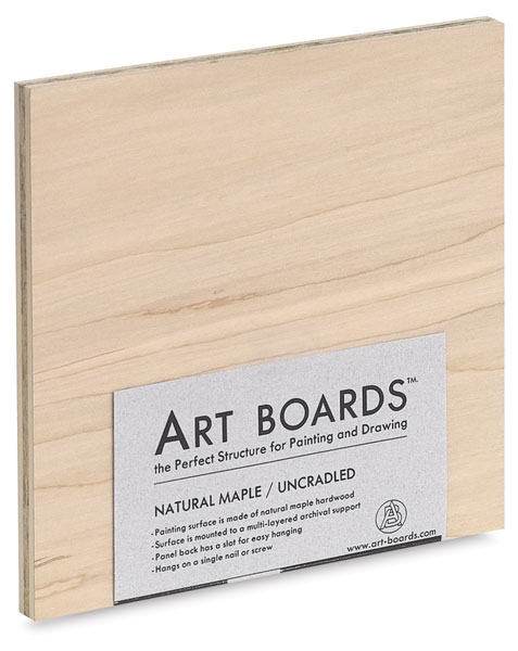 Maple Uncradled Panel, 8" × 8"