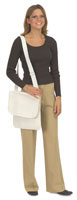 BagWorks Canvas Messenger Tote