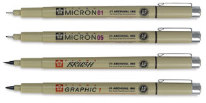 Set of 4 Point Sizes, Sepia