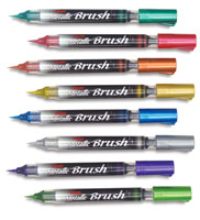 Pentel Metallic Brush Pens