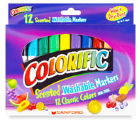 Colorific Scented Washable Markers