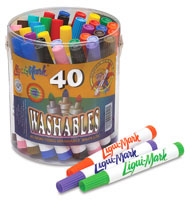 Liquimark Washable Broadline Markers
