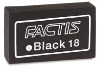 General's Factis Soft Black Eraser