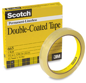 3M Scotch #665 Double-Coated Transparent Tape
