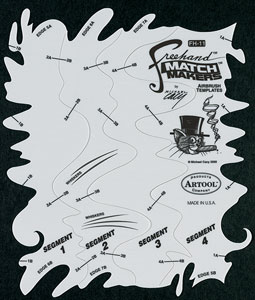 Iwata Artool Freehand Templates