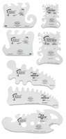 Freehand Solvent Proof Airbrush Templates