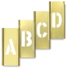 Horizontal Interlocking Brass Stencils