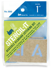 Duro Oil Board Lettering Stencils