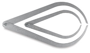 These steel calipers are lightweight steel instruments for accurate inside or outside measuring.