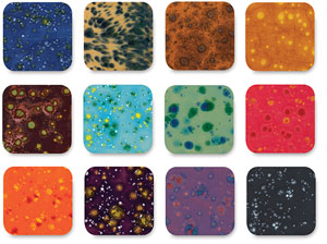 Amaco Crystaltex Glazes