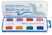 Amaco Lead-Free Semi-Moist Underglaze Sets
