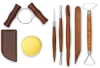 Shaping and Patterning 8-Piece Beginner Pottery Tool Set