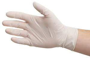 Latex Powdered Disposable Gloves