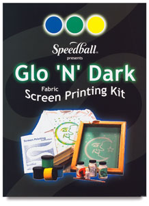 Speedball Glo 'N' Dark Fabric Kit