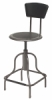 High Base Stool with Backrest