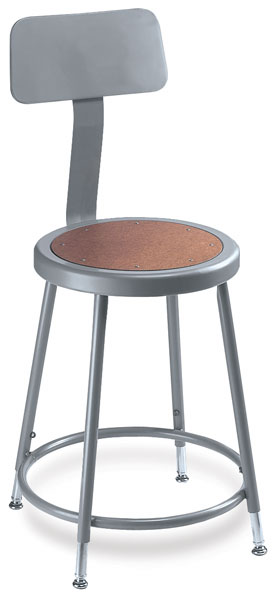Adjustable Stool with Backrest