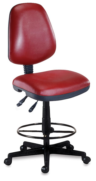 Vinyl Task Chair, Wine