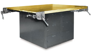 Workbench with Vises Workbench with Vises