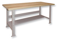 Steel Workbench with Maple Top