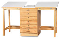 SMI 2 Station Drafting Table