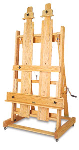 A professional's artist easel makes a wonderful gift for a loved one who is an aspiring or practicing artist.  Dick Blick is your source for art resources.