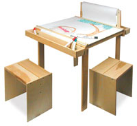 Wooden Art Table Stools