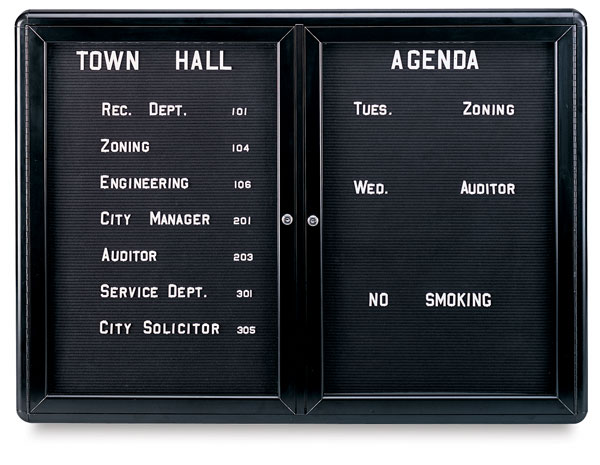 Letterboard Message Center