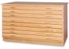 3-Drawer and 5-Drawer Files, Base, and Cap in Natural Oak