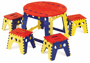 childrens table and chairs foldable