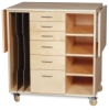 Watercolor Station Without Doors, Birch Top