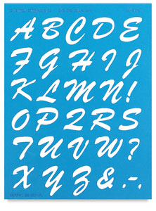 C-Thru Stencil Lettering Guides Dick Blick