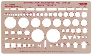 Chartpak Pickett Circle Templates
