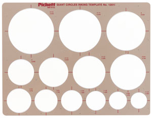 Chartpak Pickett Circle Templates