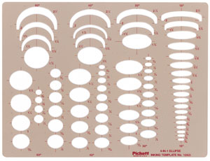 Chartpak Pickett Ellipses Templates