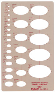 Chartpak Pickett Ellipses Templates