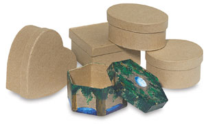 Paper Mach� Mini Boxes