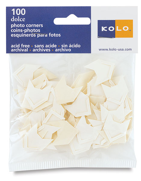Dolce Paper Photo Corners, Pkg of 100, Soft White