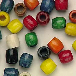 Wooden Barrel Beads