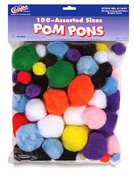 100-Pak Pom Pon Assortment