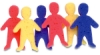 Roylco Dip and Print Sponges in Basic Human Shapes
