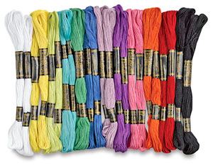 Embroidery Thread, 24 skeins