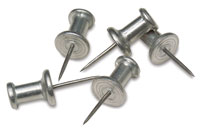 100 Stainless Steel Push Pins from Dick Blick
