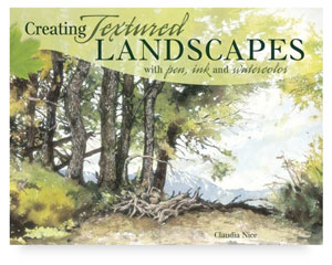 Creating Textured Landscapes with Pen, Ink and Watercolor