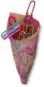 Air-Harden Clay Cone Mini Wall Pockets