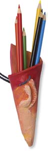 Air-Harden Clay Cone Mini Wall Pockets
