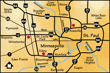 Minneapolis metropolitan area map