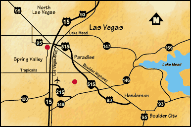 Las Vegas metropolitan area map