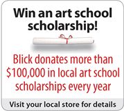Win an art school scholarship; visit your local store for details ...