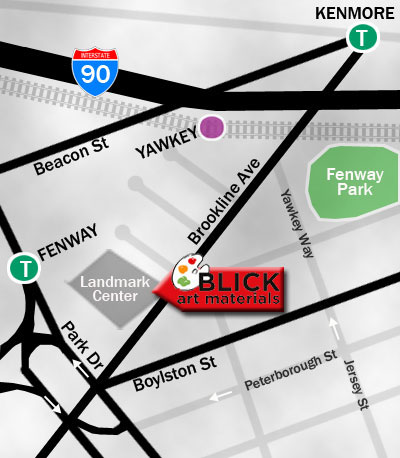 Map to Boston, MA store